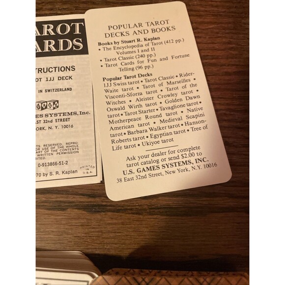 1JJ Swiss Tarot Cards 78 Card Tarot Deck & Guidebook USED, Switzerland - Picture 6 of 12